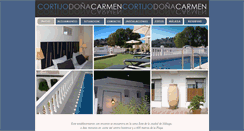 Desktop Screenshot of cortijodonacarmen.com